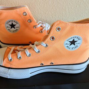 Converse Chuck Taylor All Star Lift Platform High Tops Peach Beam 10 A03052F NIB